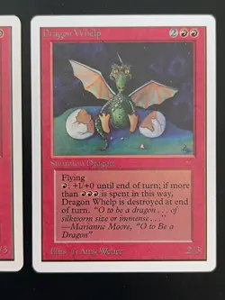 MtG | 2 x Dragon Whelp | Unlimited Edition | Magic the Gathering - Image 3