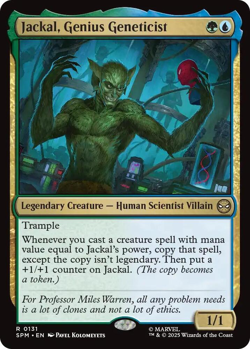 MTG magic 1x Jackal, Genius Geneticist (M/NM) Marvel's Spider-Man - Image 1