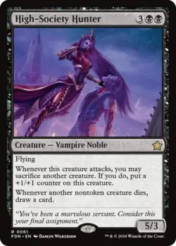 High-Society Hunter - Light Play MTG Foundations - Image 1