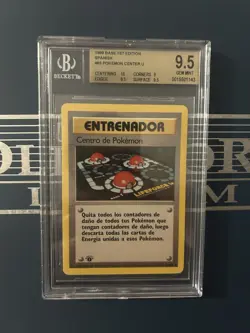 Beckett 9.5 Pokemon Centro De Pokemon 1st Edition Spanish Espanol - Image 1