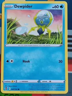 Pokemon - Dewpider 047/195 Silver Tempest Common Regular 2022 NM - Image 1