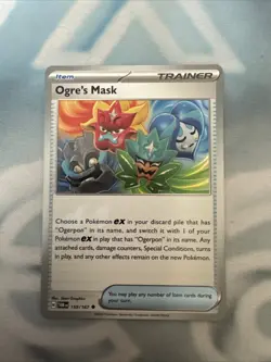 Pokemon Ogre's Mask Trainer Item - Pokemon Twilight Masquerade #159/167 - Image 1