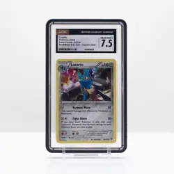 Pokemon Lucario Cosmos Holo #63/124 Fates Collide 2016 - CGC 7.5 - Image 1