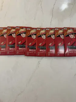One Piece Carrying On His Will Sleeved Booster Pack 8 CARD LOT - Image 1
