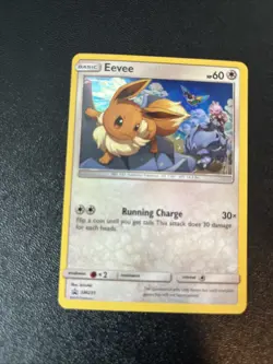 Pokemon Eevee TCG SM235 Black Star Promos Holo Rare Card 2019 Cosmos - Image 1