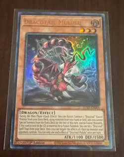 Yugioh! Dracotail Mululu JUSH-EN005 Justice Hunters 1st Edition NM - Image 1