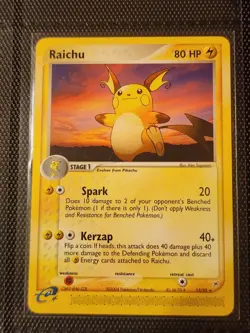 Pokemon Team Magma vs Team Aqua Raichu #13 NM Card - Image 1