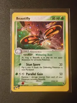 Pokemon TCG Beautifly 2/109 Holo Rare EX Ruby & Sapphire LP Excellent Card - Image 1