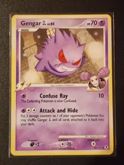 Gengar GL 40/111 SP Pokemon TCG Card Platinum Rising Rivals Near Mint NM - Image 1