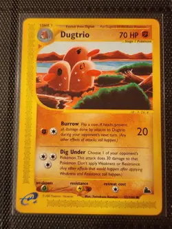 Pokemon TCG Skyridge Dugtrio 52/144 Base Regular Non-Holo Near Mint Card - Image 1