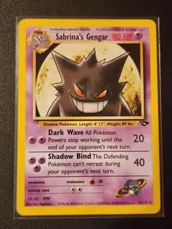 Pokemon TCG Sabrina's Gengar Gym Challenge 29/132 Non-Holo Rare NM Card - Image 1