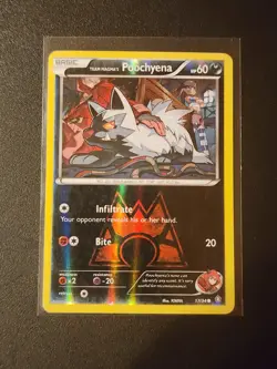 Pokemon Team Magma's Poochyena Reverse Holo 17/34 Double Crisis English Card LP - Image 1
