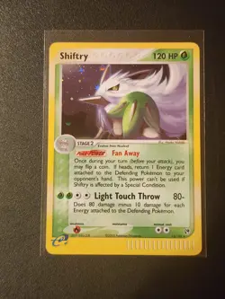 Pokemon TCG Shiftry 12/100 EX Sandstorm Holo Rare NM Card - Image 1