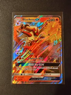 Blaziken GX Ultra Rare SM - Celestial Storm 28/168 NM Pokemon Card - Image 1
