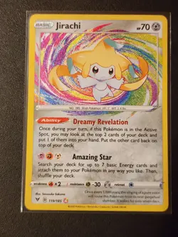 Pokemon Card - Jirachi 119/185 - Amazing Rare - Vivid Voltage - NM/M - Image 1