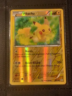 Pokemon TCG Pikachu 26/83 Generations Reverse Holo Common Card NM - Image 1
