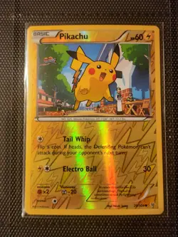 Pikachu Reverse Foil Pokemon XY Roaring Skies #20 NM Card - Image 1