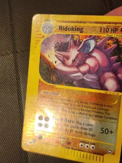 Nidoking 27/147 Reverse Holo Aquapolis Eseries Pokemon Card - Image 4