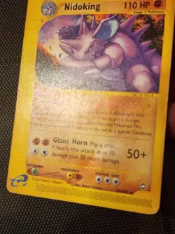 Nidoking (24) Rare Aquapolis 024/147 Pokemon Card - Image 3