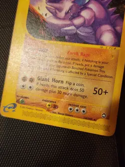 Nidoking (24) Rare Aquapolis 024/147 Pokemon Card - Image 4