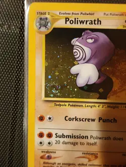 Poliwrath Neo Discovery 9/75 Holo Rare NM - Swirl Pokemon Card - Image 3