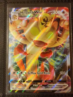 Meowth VMAX - SWSH005 - SWSH Black Star Promos SWSH Promos Pokemon Card NM - Image 1