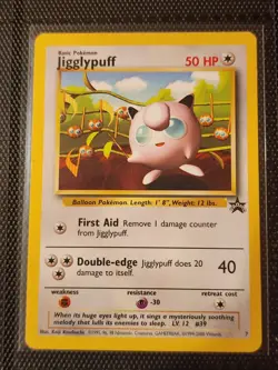 Near Mint Jigglypuff Black Star Promo #7 Pokemon Card NM - Image 1