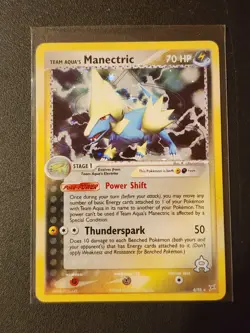 Team Aqua's Manectric 4/95 Team Magma vs Team Aqua Holo Pokemon Card - Image 1