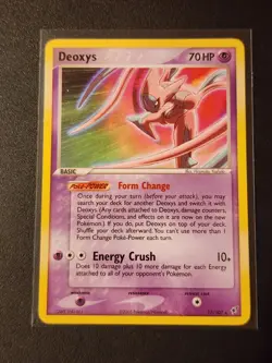 Deoxys (Attack Forme) Rare EX Deoxys 17/107 NM Pokemon Card - Image 1