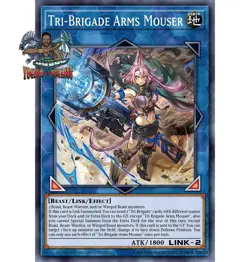 Yugioh! 1x Tri-Brigade Arms Mouser DOOD-EN051 Ultra Rare 1st Ed NM - Image 1