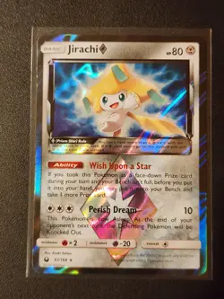 Pokemon SM - Celestial Storm Prism Rare Jirachi Prism Star 97/168 NM Card - Image 1