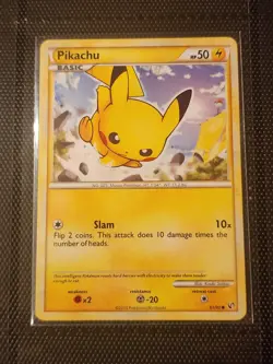 Pokemon Card Pikachu Undaunted 61/90 Non-Holo NM Near Mint Pokemon Nintendo - Image 1