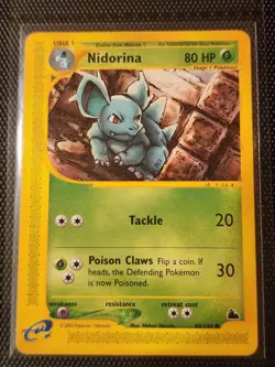 Nidorina 83/144 Skyridge Regular NM Pokemon Card - Image 1