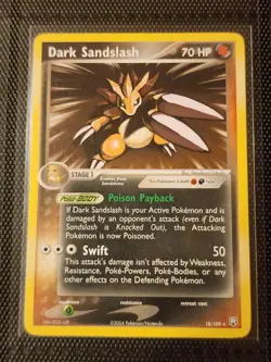 Dark Sandslash Rare Team Rocket Returns 18/109 NM Pokemon Card - Image 1