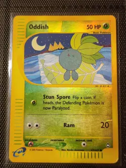 Oddish 97/147 Pokemon Card Aquapolis Reverse Holo - Image 1