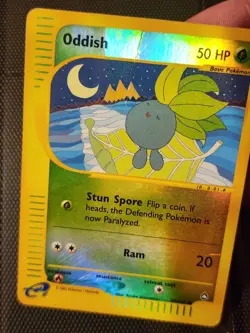 Oddish 97/147 Pokemon Card Aquapolis Reverse Holo - Image 4