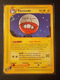 Electrode 8/147 Aquapolis e-Series Rare Pokemon Card NM - Image 1
