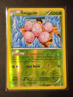 Reverse Holofoil Exeggcute 4/116 Pokemon Uncommon Plasma Freeze Card NM - Image 1