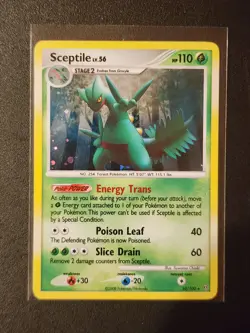 Pokemon TCG Sceptile LV. 56 Holo Rare 10/100 Stormfront 2008 NM Card - Image 1