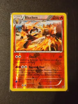 Blaziken 14/111 Reverse Holo Rare XY Furious Fists Pokemon Card 2014 NM - Image 1
