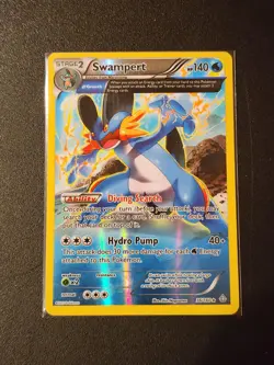 Swampert (Alpha) 36/160 XY - Primal Clash Reverse Holo LP Excellent Pokemon Card - Image 1