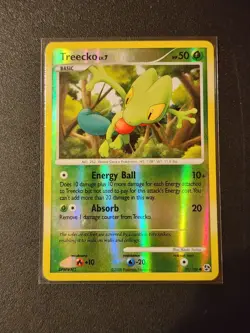 2008 Pokemon TCG DP Great Encounters Lv.7 Treecko Reverse Holo 90/106 LP Card - Image 1