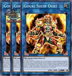 Yugioh! 3x Gouki Sheik Ogre DOOD-EN050 Common 1st Ed NM - Image 1