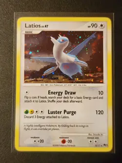 Pokemon Latios 4/17 Pop Series 7 Promo Holo Rare LP Excellent Card - Image 1