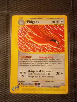 Pokemon 2002 Expedition Base Set - Pidgeot 59/165 - Rare - NM Card - Image 1