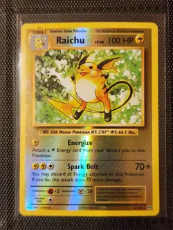 Raichu 36/108 XY Evolutions Reverse Holo Pokemon Card LP - Image 1