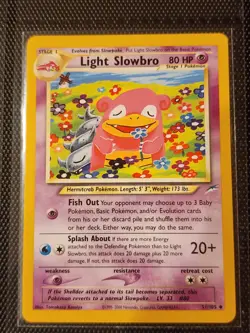 Light Slowbro 51/105 Neo Destiny Regular Pokemon Card NM - Image 1