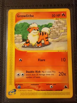 2003 Pokemon - Growlithe Skyridge 62/144 NM Card - Image 1