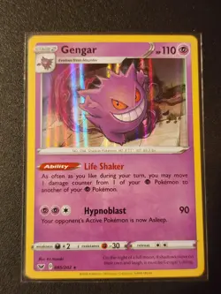 Gengar 85/202 - Sword & Shield Holo Rare Pokemon TCG Card Near Mint NM Card - Image 1