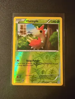Wurmple Reverse Holo 6/124 Dragons Exalted NM Pokemon Card - Image 1